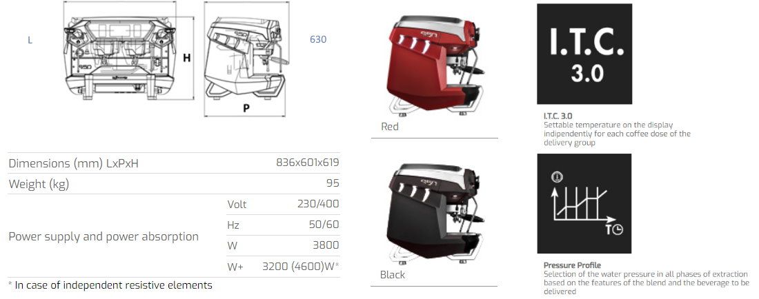 La Spaziale S50 mixani kafe la spaziale s50 sxedio